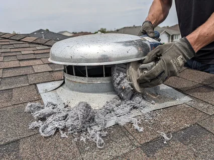 Cleaning Dryer Vent On Roof in Port St. Lucie