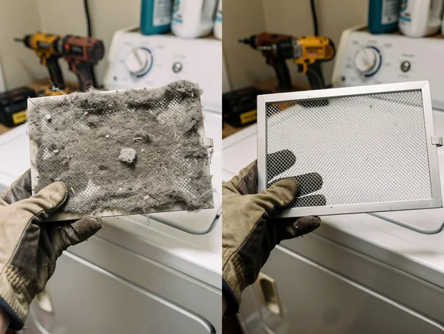 Professional lint trap cleaning by Port St. Lucie Dryer Vent Cleaning in Port St. Lucie