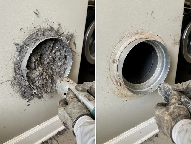 Professional clogged vent cleaning by Port St. Lucie Dryer Vent Cleaning in Port St. Lucie