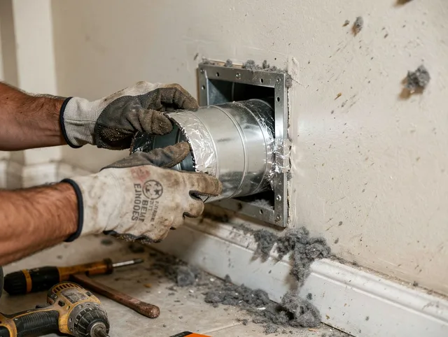 Professional dryer vent repair and installation by Port St. Lucie Dryer Vent Cleaning in Port St. Lucie